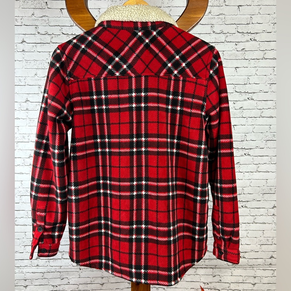 Soho Threads | Plaid Sherpa Lined Fuzzy On The In… - image 3